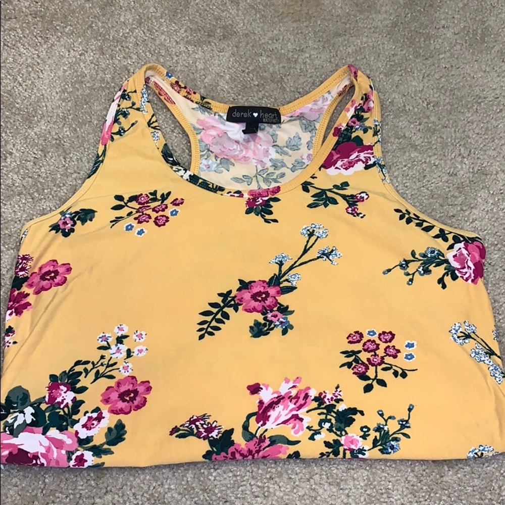 Racer back maternity tank